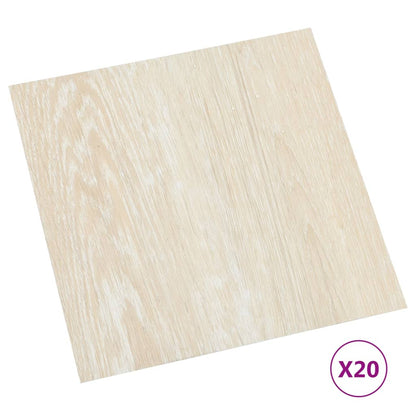 PVC-Fliesen Selbstklebend 20 Stk. 1,86 m² Beige