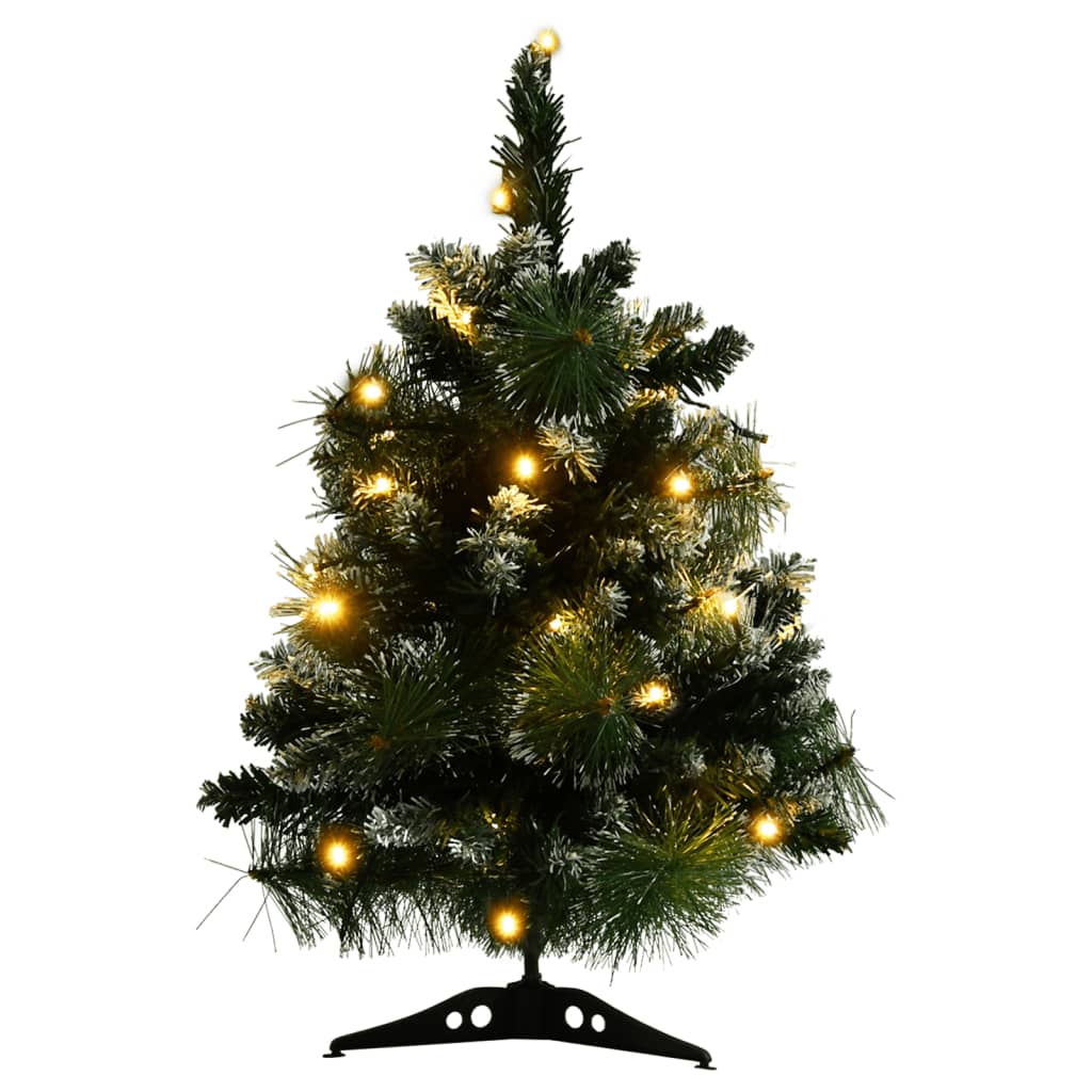 Künstlicher Weihnachtsbaum mit Beleuchtung & Ständer Grün 60 cm