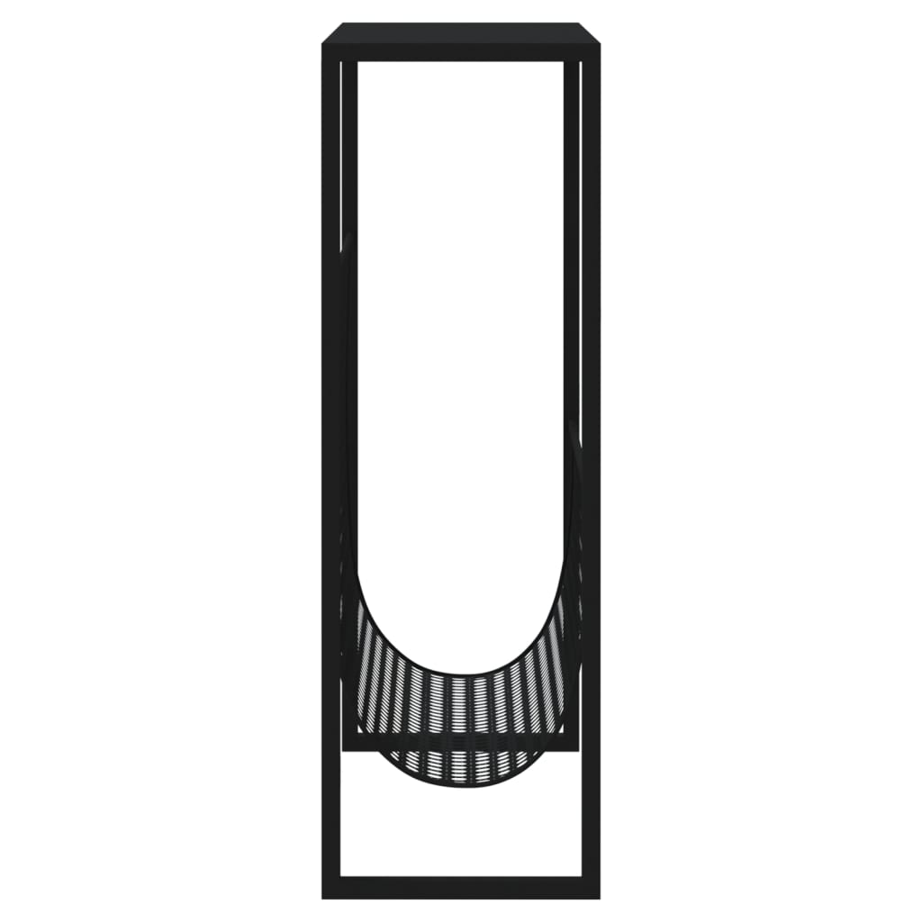 Zeitschriftenständer Schwarz 35x15x45 cm Stahl