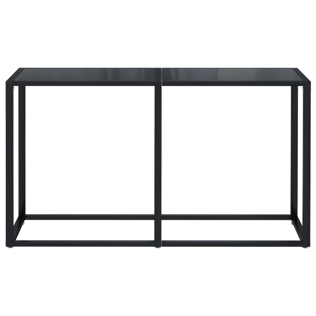 Konsolentisch Schwarz 140x35x75,5 cm Hartglas