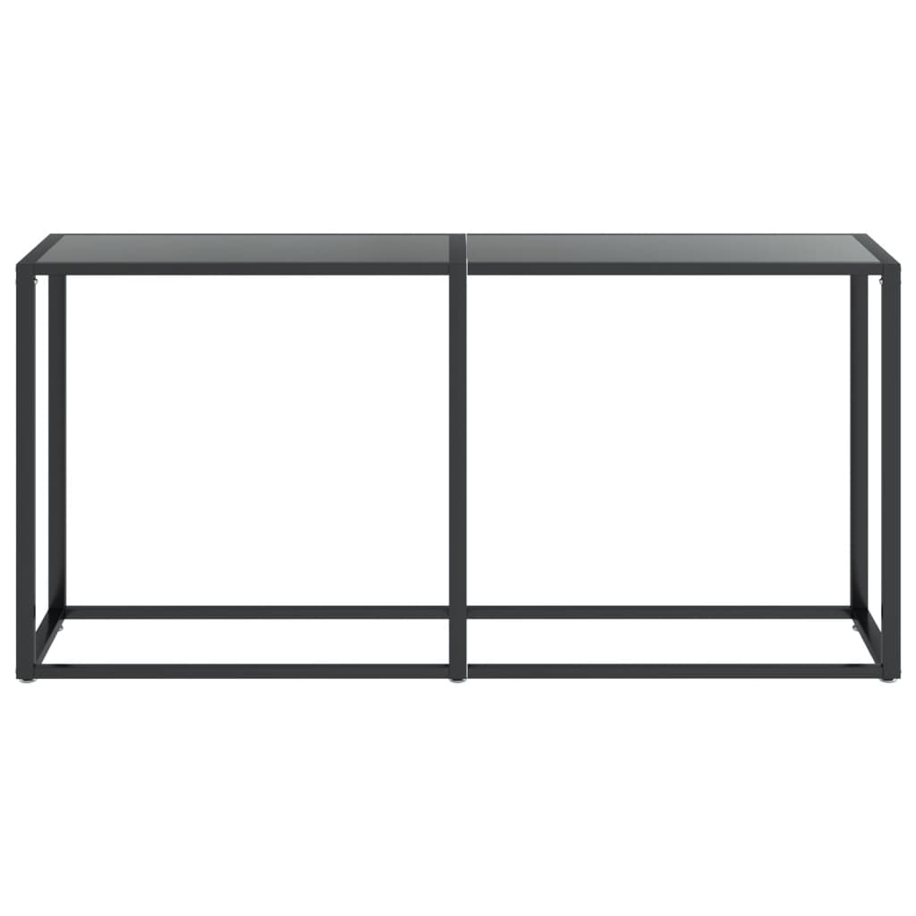 Konsolentisch Schwarz 160x35x75,5 cm Hartglas