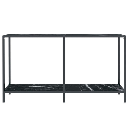 Konsolentisch Schwarz 140x35x75,5 cm Hartglas