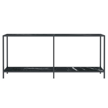 Konsolentisch Schwarz 180x35x75,5 cm Hartglas