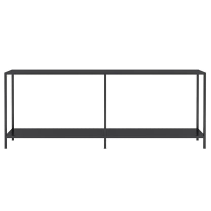 Konsolentisch Schwarz 200x35x75,5 cm Hartglas