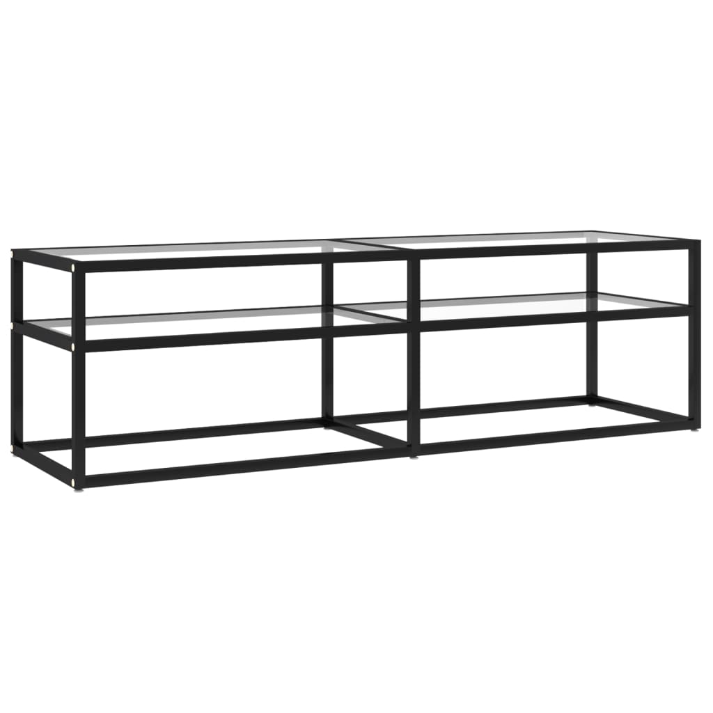 TV-Schrank Transparent 140x40x40,5 cm Hartglas