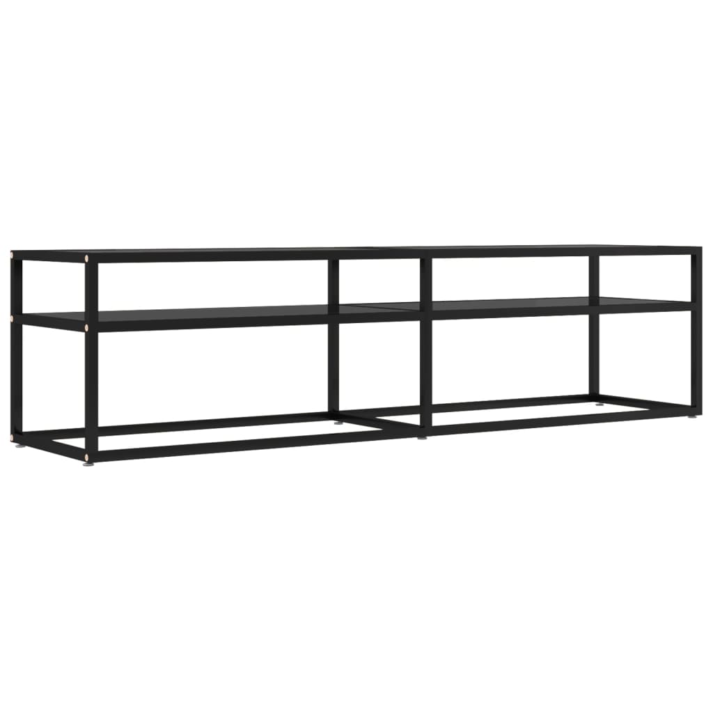 TV-Schrank Schwarz 160x40x40,5 cm Hartglas