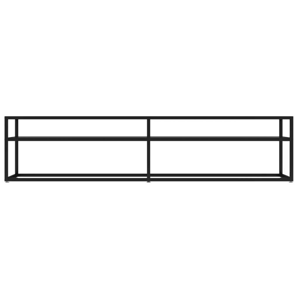 TV-Schrank Schwarz 180x40x40,5 cm Hartglas