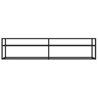 TV-Schrank Schwarz 180x40x40,5 cm Hartglas