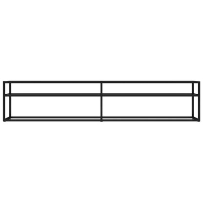 TV-Schrank Schwarz 200x40x40,5 cm Hartglas