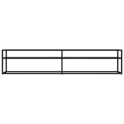 TV-Schrank Schwarz 200x40x40,5 cm Hartglas