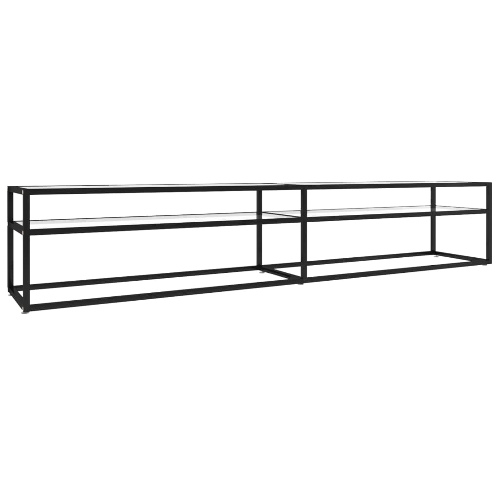 TV-Schrank Transparent 220x40x40,5 cm Hartglas