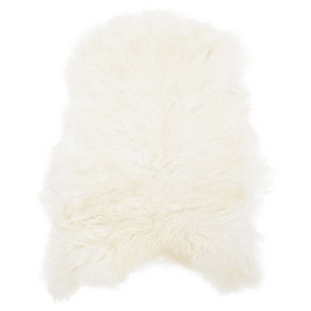 Sitzauflage aus Isländischem Schafspelz Creme 70x110 cm