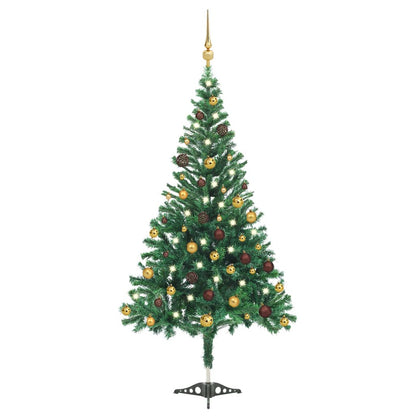 Künstlicher Weihnachtsbaum Beleuchtung Kugeln 210cm 910 Zweige