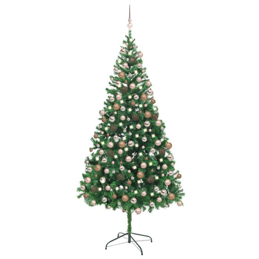 Künstlicher Weihnachtsbaum Beleuchtung Kugeln 210cm 910 Zweige