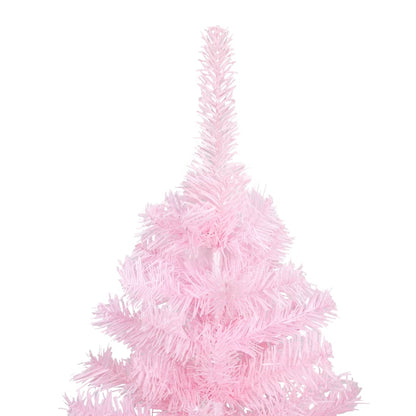 Künstlicher Weihnachtsbaum mit Beleuchtung & Kugeln Rosa 150cm