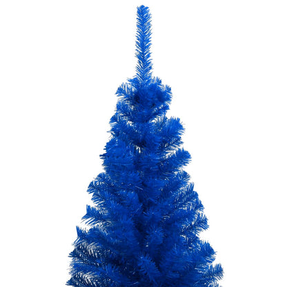 Künstlicher Weihnachtsbaum Beleuchtung & Kugeln Blau 120 cm