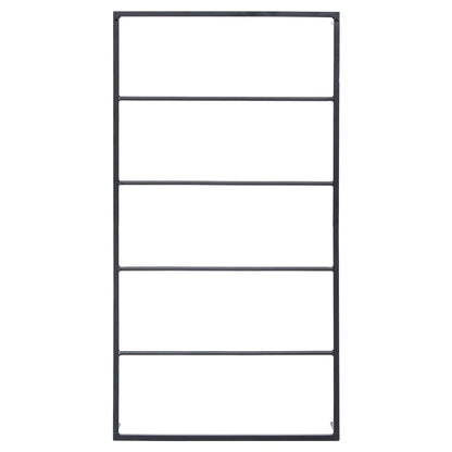 Handtuchständer Schwarz 60x10x116 cm Stahl