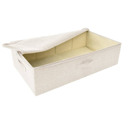 Aufbewahrungsbox Stoff 70x40x18 cm Creme