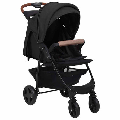 2-in-1 Kinderwagen Anthrazit Stahl