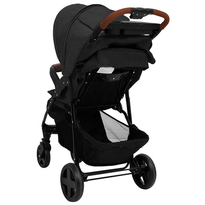 2-in-1 Kinderwagen Anthrazit Stahl