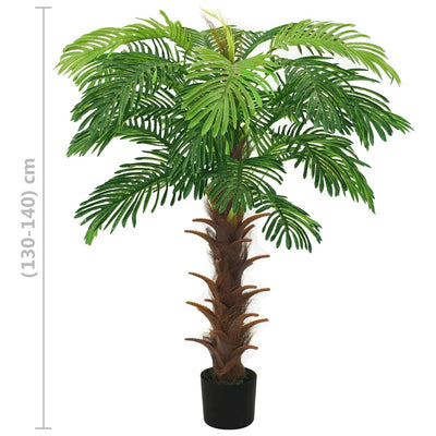 Künstliche Palme Cycas mit Topf 140 cm Grün