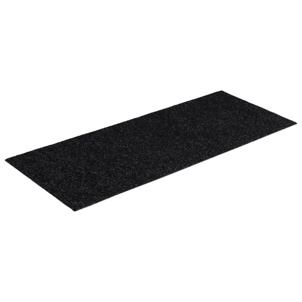 Selbstklebende Treppenmatten 15 Stk. Rechteckig 60x25cm Schwarz