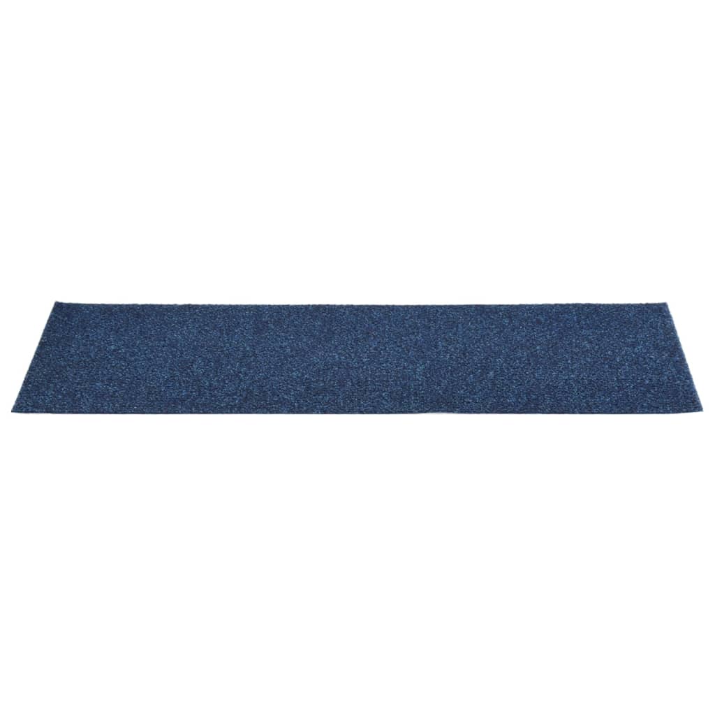 Selbstklebende Treppenmatten 15 Stk. Rechteckig 76x20 cm Blau