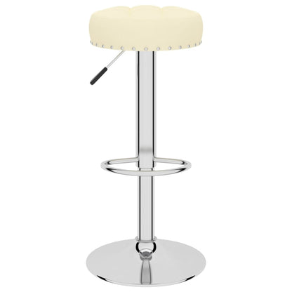 Barhocker 2 Stk. Creme Stoff