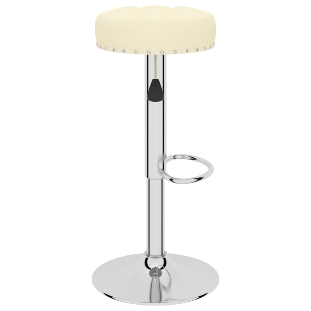 Barhocker 2 Stk. Creme Stoff