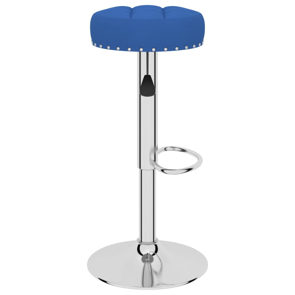 Barhocker 2 Stk. Blau Stoff