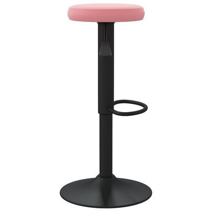 Barhocker 2 Stk. Rosa Samt