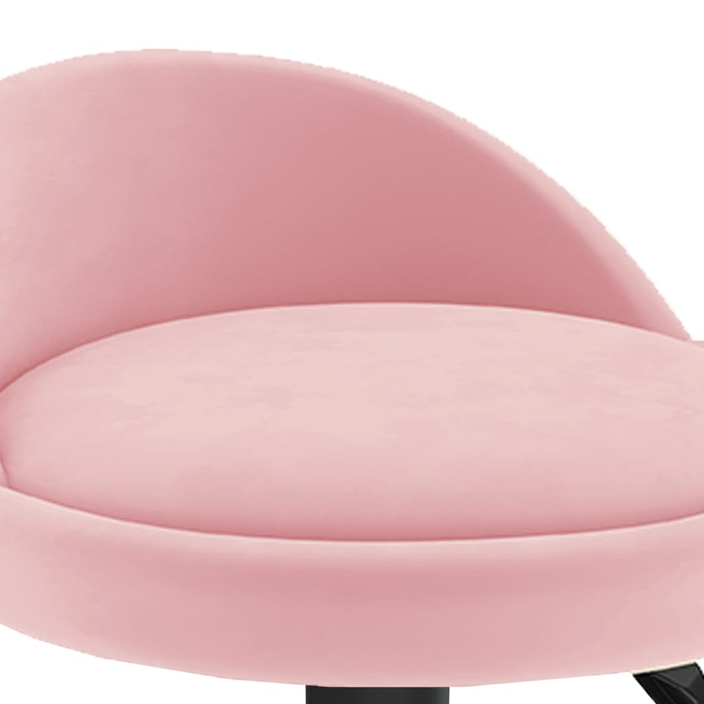 Barhocker 2 Stk. Rosa Samt