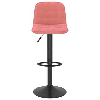 Barhocker 2 Stk. Rosa Samt