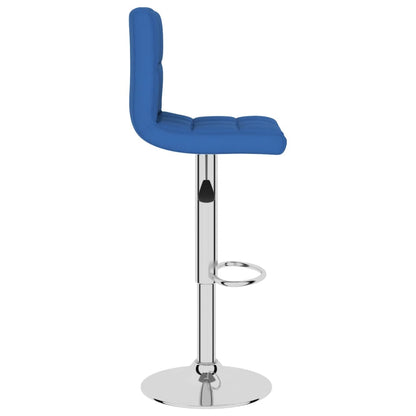 Barhocker 2 Stk. Blau Stoff