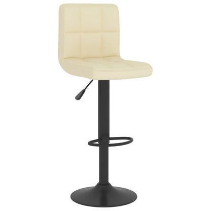 Barhocker 2 Stk. Creme Stoff