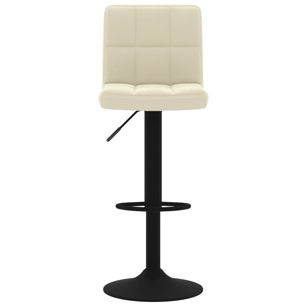 Barhocker 2 Stk. Creme Samt