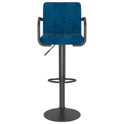 Barhocker Blau Samt