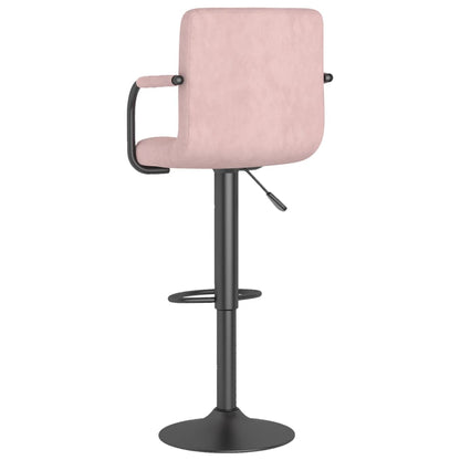 Barhocker 2 Stk. Rosa Samt