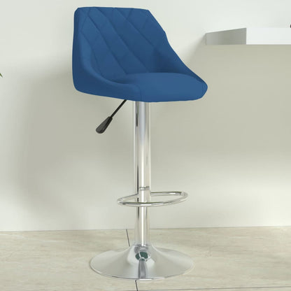 Barhocker Blau Samt