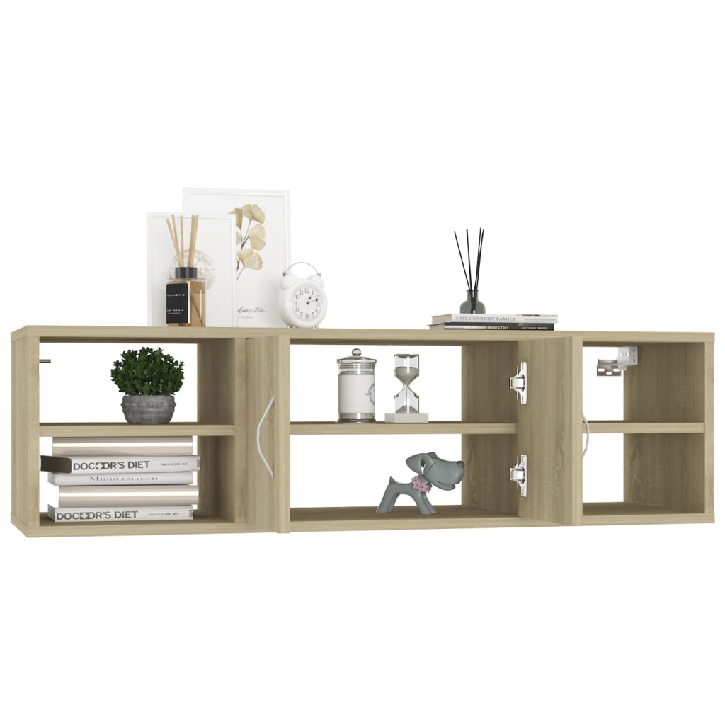 Wandregal Sonoma-Eiche 102x30x29 cm Holzwerkstoff