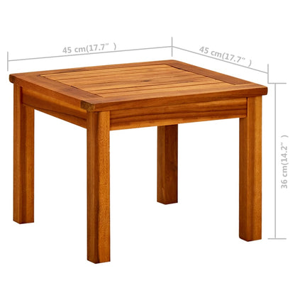 Garten-Couchtisch 45x45x36 cm Massivholz Akazie