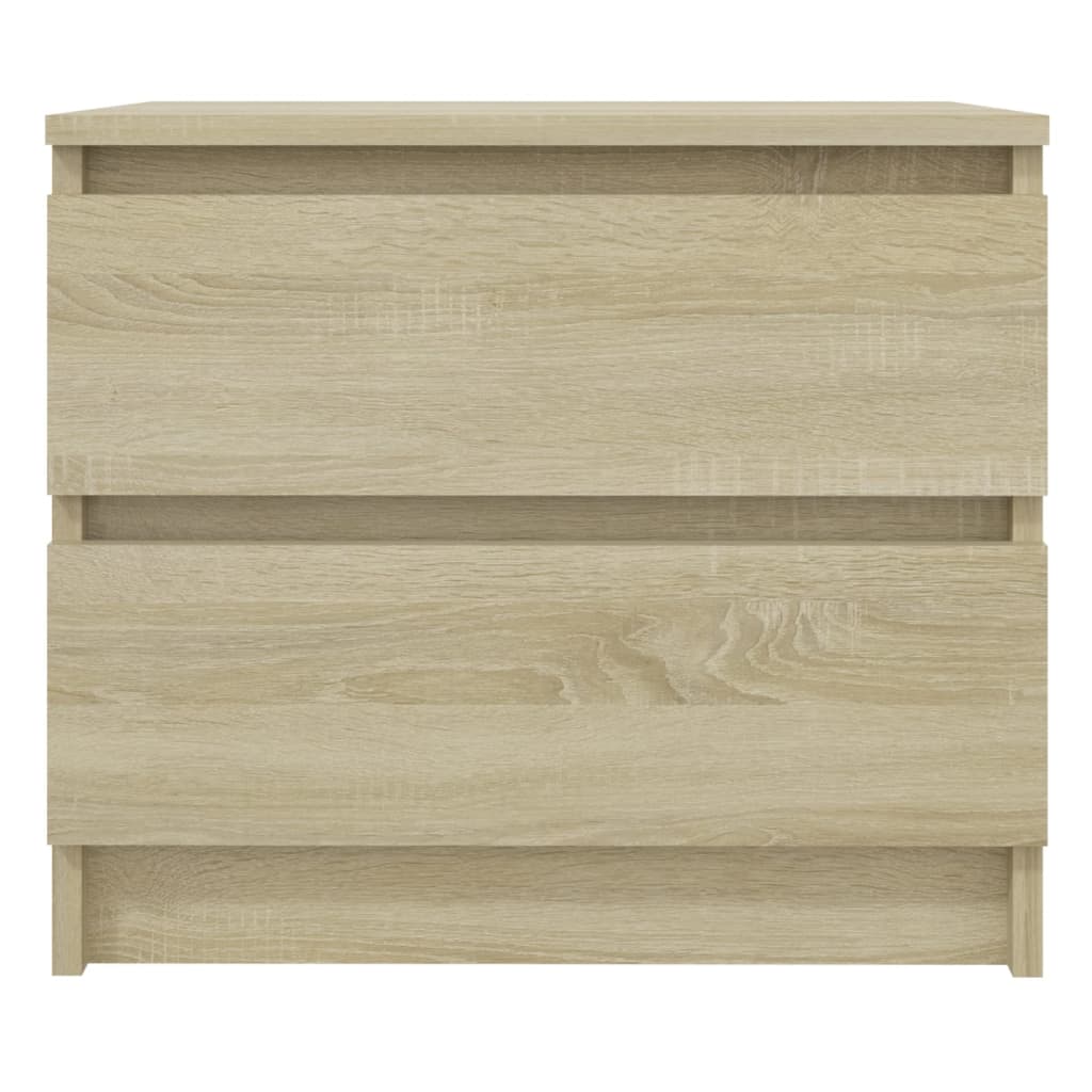 Nachttische 2 Stk. Sonoma-Eiche 50x39x43,5 cm Holzwerkstoff