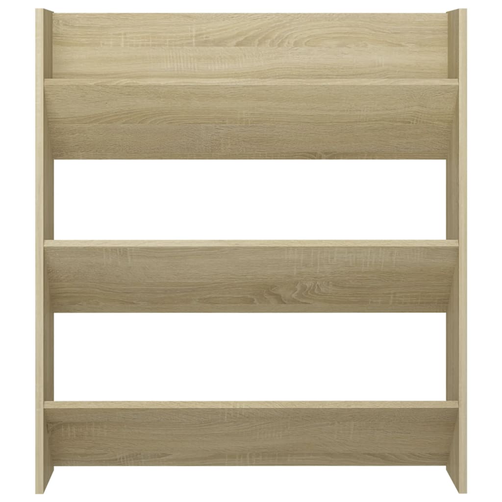 Wand-Schuhschrank Sonoma-Eiche 80x18x90 cm Holzwerkstoff