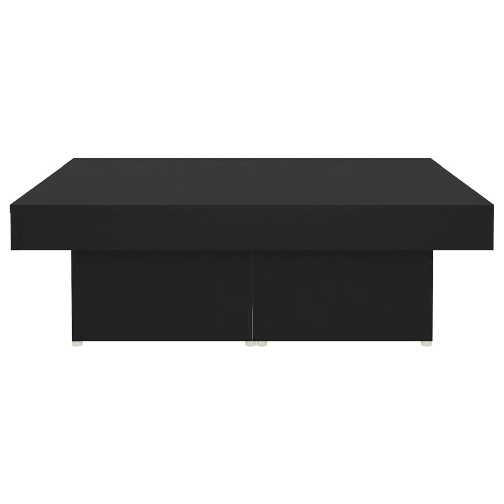 Couchtisch Schwarz 90x90x28 cm Holzwerkstoff