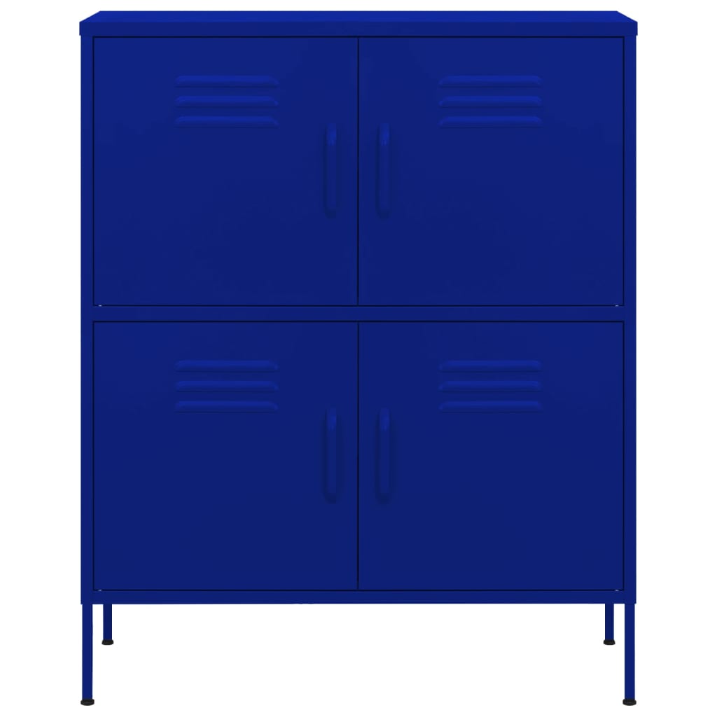 Lagerschrank Marineblau 80x35x101,5 cm Stahl