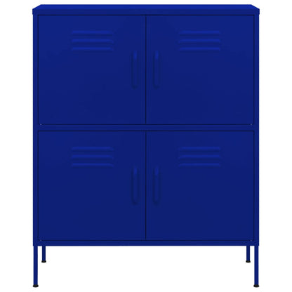 Lagerschrank Marineblau 80x35x101,5 cm Stahl