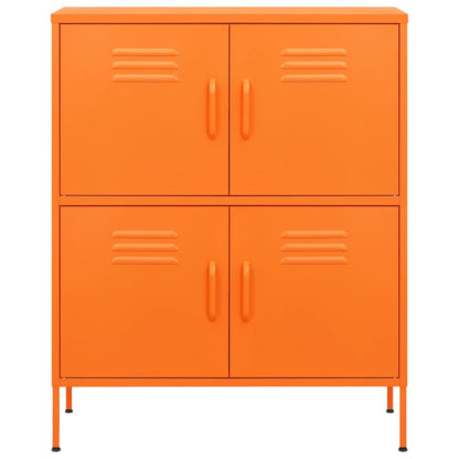 Lagerschrank Orange 80x35x101,5 cm Stahl