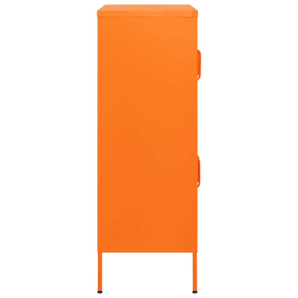 Lagerschrank Orange 80x35x101,5 cm Stahl