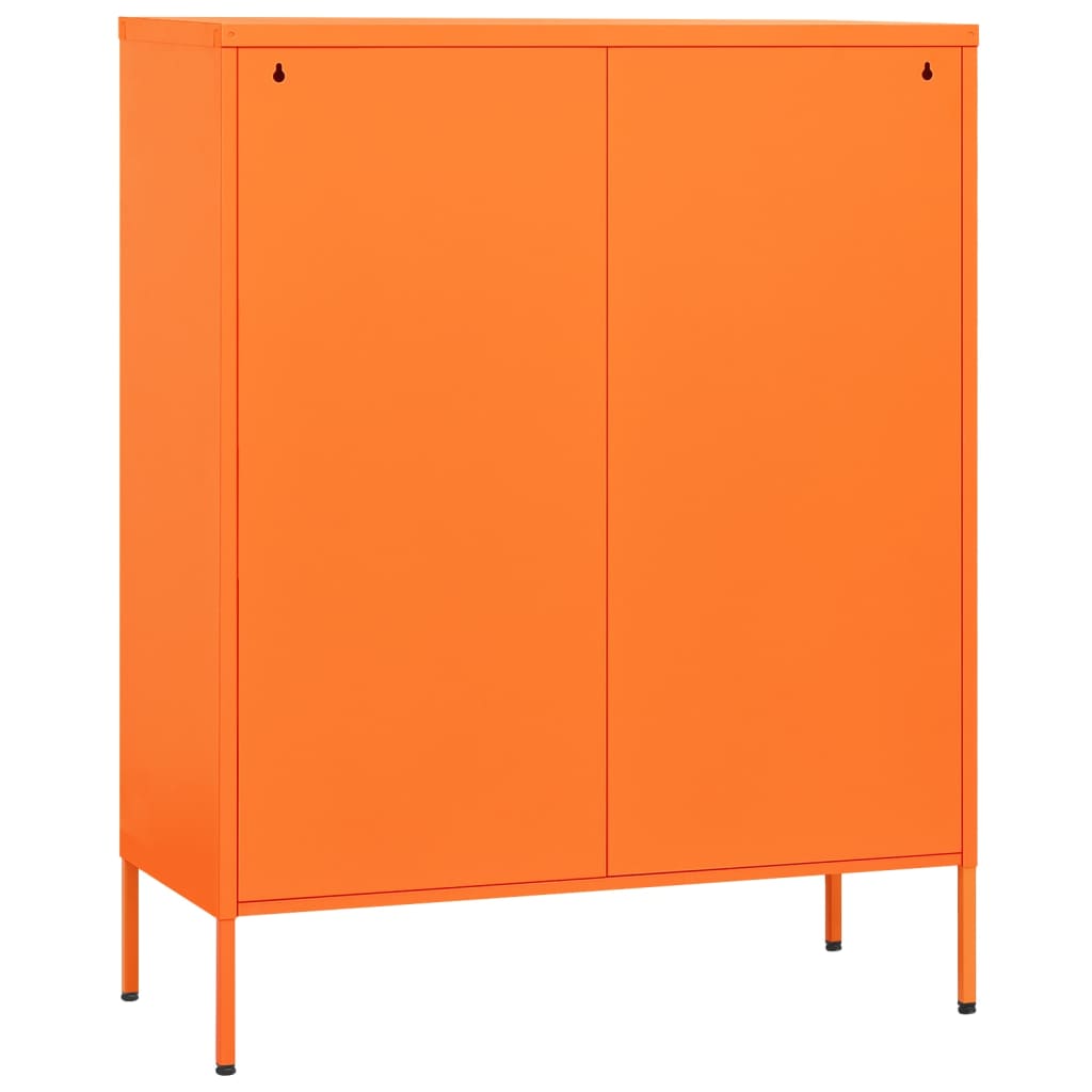 Lagerschrank Orange 80x35x101,5 cm Stahl