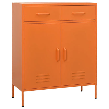 Lagerschrank Orange 80x35x101,5 cm Stahl